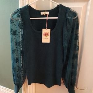 New with tags Eleven Oaks Boutique teal top